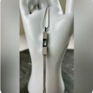 Rare Swarovski Silver Tassel Pendant Necklace